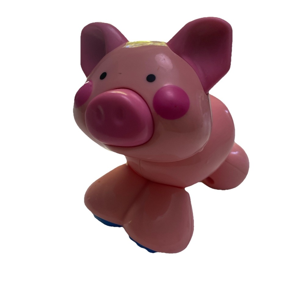 Fisher Price Amazing Animals Click Clack Pig Zoo Rattle Sensory Adjustable